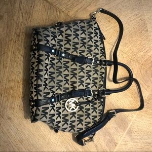 MK Black logo purse